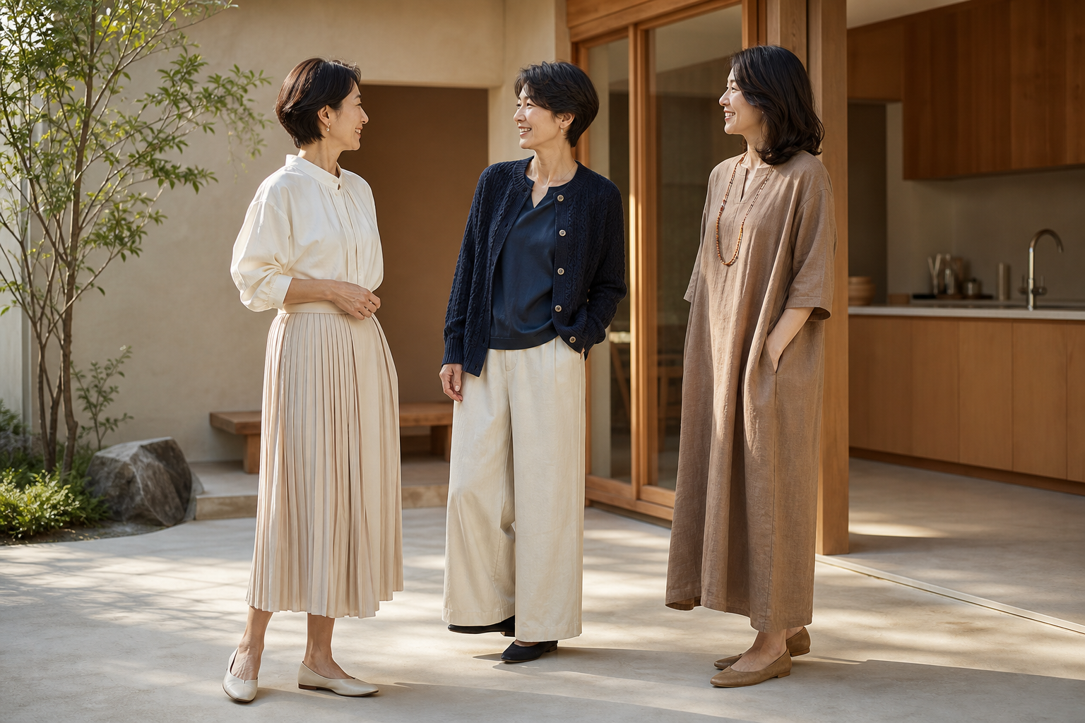 Premium mature womenswear visual concept
